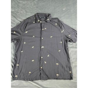 AllSaints Shirt Mens XXL All Over Print Button Up Relaxed Fit Casual Viscose